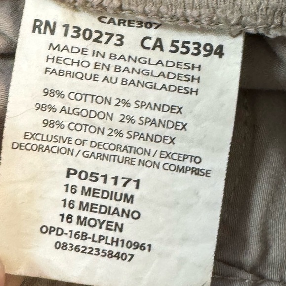 Lee Platinum Label EST 1889 Tan Shorts Women Size 16 Medium - Picture 4 of 13